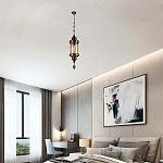 Подвесной светильник с янтарным стеклянным плафоном Amber Queen варинант исполнения - 2 | Loft Concept в Омске