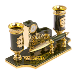 Настольный письменный набор из нефрита с ножом для бумаг в подарочной коробке Maecenas варинант исполнения - 2 | Loft Concept в Омске