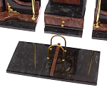 Настольный письменный набор из лемезита и змеевика с декором в виде Орла в подарочной упаковке Successful Leader варинант исполнения - 4 | Loft Concept в Омске