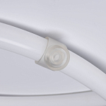 Люстра белого цвета с тремя изогнутыми светодиоидными плафонами Luke Lampco Tracer Lamp варинант исполнения - 6 | Loft Concept в Омске