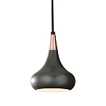  Подвесной светильник с каплевидным плафоном темного цвета Feiss варинант исполнения - 1 | Loft Concept в Омске