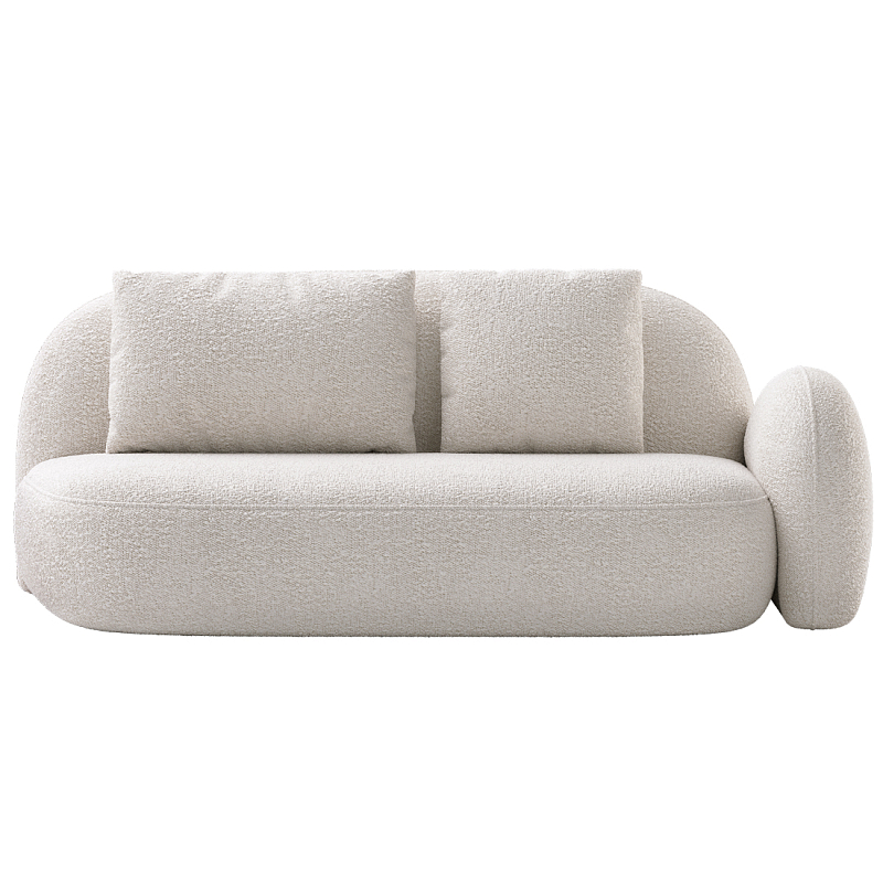 Двухместный модульный Диван Orus Белый в Омске | Loft Concept 