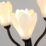 Настольная лампа с ветвями и белыми фарфоровыми цветами Floralis варинант исполнения - 5 | Loft Concept в Омске