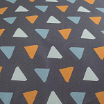 Постельное белье из сатина с принтом треугольники 150х200 см Triangular Dreams варинант исполнения - 3 | Loft Concept в Омске