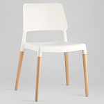 Пластиковый стул на ножках из массива бука Ferret White 4 шт варинант исполнения - 2 | Loft Concept в Омске