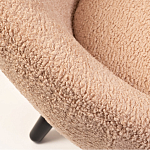 Кресло розовое с обивка из искусственного каракуля Iconic Creation варинант исполнения - 2 | Loft Concept в Омске