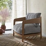 Кресло с каркасом из массива ясеня Deniaud Ash Grey Armchair варинант исполнения - 13 | Loft Concept в Омске