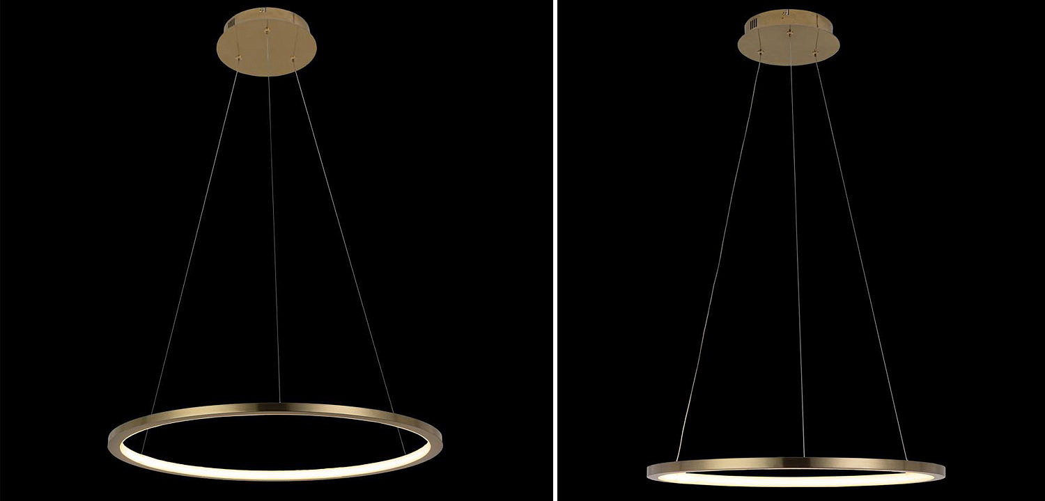 Подвесной светильник Yvette Ring Horizontal gold - Loft-Concept в Омске