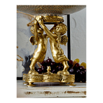 Чаша фарфоровая на двух бронзовых ангелах Eden Garden варинант исполнения - 5 | Loft Concept в Омске