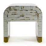 Тумбочка прикроватная Amo Bone Inlay Bedside Almond варинант исполнения - 1 | Loft Concept в Омске