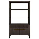 Стеллаж Primo с ящиками Темный орех варинант исполнения - 8 | Loft Concept в Омске