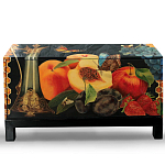 Комод чёрный с росписью Натюрморт Still life варинант исполнения - 1 | Loft Concept в Омске