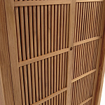 Шкаф из массива тика Okino Wood Cabinet варинант исполнения - 6 | Loft Concept в Омске