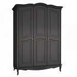 Шкаф черный из массива бука в стиле прованс Black Provence варинант исполнения - 2 | Loft Concept в Омске