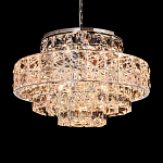 Люстра хрустальная в неоклассическом стиле на серебристом каркасе Majesty варинант исполнения - 2 | Loft Concept в Омске