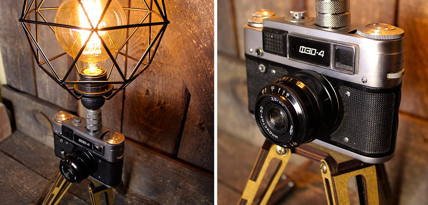 Настольная лампа Retro Camera Настольная лампа Retro Camera - Loft-Concept в Омске