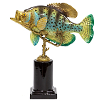 Статуэтка из фарфора в форме рыбы SEA Porcelain and Bronze варинант исполнения - 1 | Loft Concept в Омске