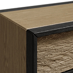 Комод 4 ящика с подсветкой на рельефном фасаде Warm Industrial варинант исполнения - 4 | Loft Concept в Омске