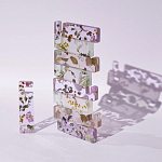 Подставка для телефона из эпоксидной смолы с цветами белая Epoxy Flowers Phone Stand White варинант исполнения - 5 | Loft Concept в Омске