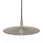 Подвесной светильник круглый в сочетании дерева и металла Space варинант исполнения - 3 | Loft Concept в Омске