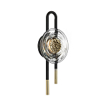 Бра с черным основанием и золотистым декором Bruno варинант исполнения - 4 | Loft Concept в Омске