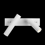 Бра с двумя цилиндрическими повортными спотами белого цвета Trumpet tube варинант исполнения - 7 | Loft Concept в Омске