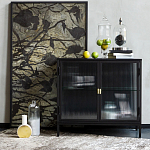 Сервант двухдверный с рифленым стеклом The Keeper варинант исполнения - 6 | Loft Concept в Омске