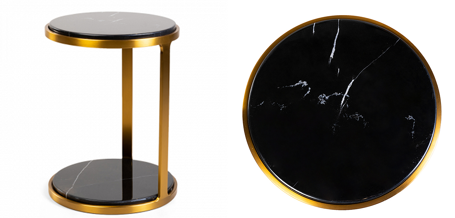 Приставной стол Viorel Marble Side Table - Loft-Concept в Омске