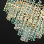 Дизайнерская люстра AQUA Blue Lagoon бирюзовое стекло несколько ярусов варинант исполнения - 2 | Loft Concept в Омске