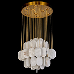 Люстра с овальными подвесками из натурального камня Spatial Composition варинант исполнения - 3 | Loft Concept в Омске