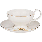 Чайный набор  белого цвета из фарфора на 6 персон 12 предметов Shine Porcelain варинант исполнения - 1 | Loft Concept в Омске