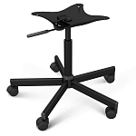 Стул с мягкой обивкой из велюра и подъемно-поворотным механизмом на колесиках Mason Green and Yellow варинант исполнения - 5 | Loft Concept в Омске