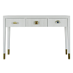 Дизайнерский Письменный стол Elsa Dreams White с тремя ящиками варинант исполнения - 5 | Loft Concept в Омске