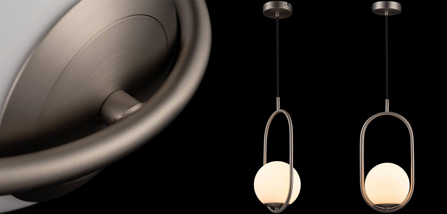 Подвесной светильник B.LUX C Ball oval nickel Подвесной светильник B.LUX C Ball oval nickel - Loft-Concept в Омске