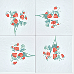 Плитка с узором Земляника варинант исполнения - 1 | Loft Concept в Омске