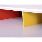 Письменный стол с 2-мя чёрными выдвижными ящиками и нишей с цветными разделителями Ballan варинант исполнения - 4 | Loft Concept в Омске