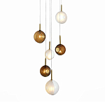 Люстра светодиодная с сферическими стеклянными плафонами Splatter варинант исполнения - 2 | Loft Concept в Омске