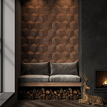 Гипсовая 3D панель с принтографией PM-30 варинант исполнения - 4 | Loft Concept в Омске