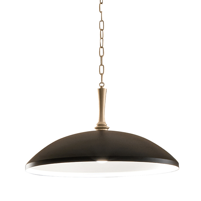 Подвесной светильник с широким куполообразным плафоном Kichler Бронза Белый Черный в Омске | Loft Concept 
