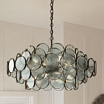 Люстра с каскадом из круглых стеклянных дисков Small Round Sequins варинант исполнения - 5 | Loft Concept в Омске