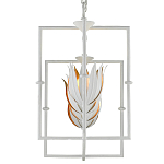 Люстра белая прямоугольная с абажурами в виде цветков тюльпана White Tulips варинант исполнения - 4 | Loft Concept в Омске