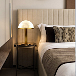 Настольная лампа c абажуром в форме купола из натурального камня  Heavenly Harmony варинант исполнения - 5 | Loft Concept в Омске