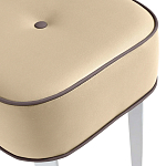 Квадратный мягкий пуф на белых ножках Winton Pouf Square варинант исполнения - 20 | Loft Concept в Омске