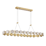 Люстра овальная с круглыми светодиодными источниками света Maxine Light варинант исполнения - 3 | Loft Concept в Омске