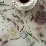 Журнальный стол из эпоксидной смолы с цветами White Flowers Epoxy Resin Coffee Table варинант исполнения - 3 | Loft Concept в Омске