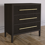 Комод Primo с 3 выдвижными ящиками Темный орех варинант исполнения - 4 | Loft Concept в Омске