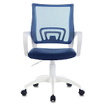 Офисное кресло с основанием из белого пластика Desk chairs Blue варинант исполнения - 4 | Loft Concept в Омске