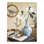 Ваза с мотивами цветущего сада с попугаями Blue Vase Inspired by Nature варинант исполнения - 5 | Loft Concept в Омске