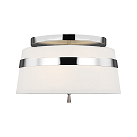 Потолочный светильник с белым тканевым абажуром Generation Lighting варинант исполнения - 1 | Loft Concept в Омске