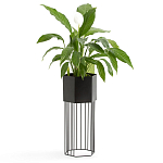 Кашпо Elevated Planters Сlive 59 черное  варинант исполнения - 3 | Loft Concept в Омске